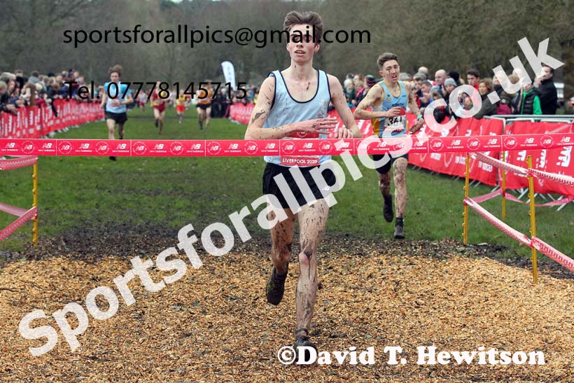 Senior boys, 2020 New Balance English Schools Champs., Sefton Park, Liverpool. Photo: David T. Hewitson/Sports for All Pics